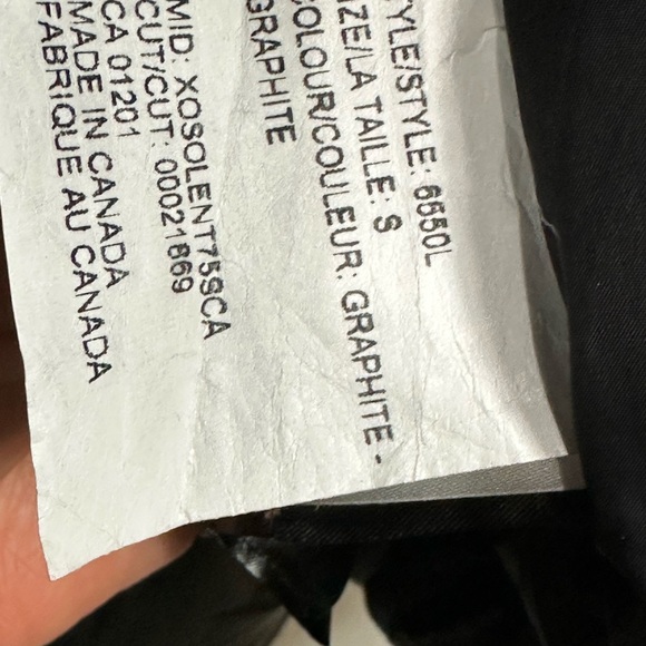 Canada Goose womens TRILLIUM Parka Down Coat GRAPHITE style 6650L size Small - Picture 7 of 16